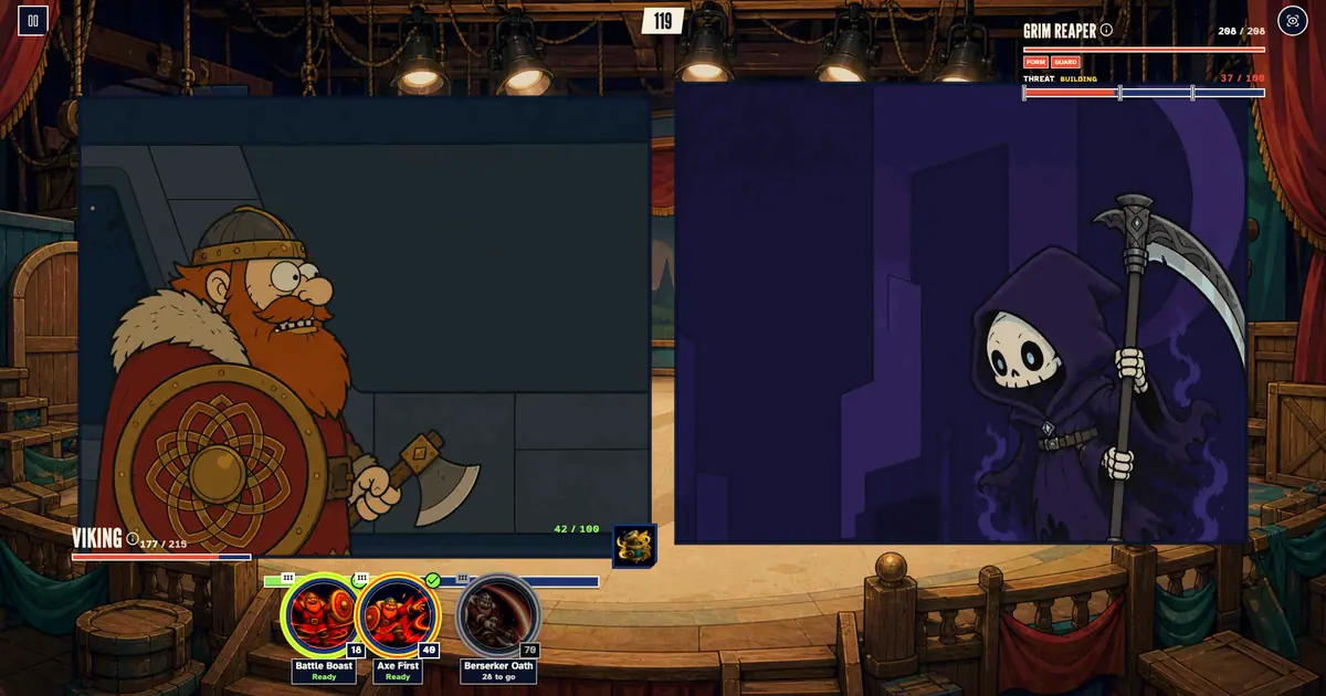 Viking vs Grim Reaper