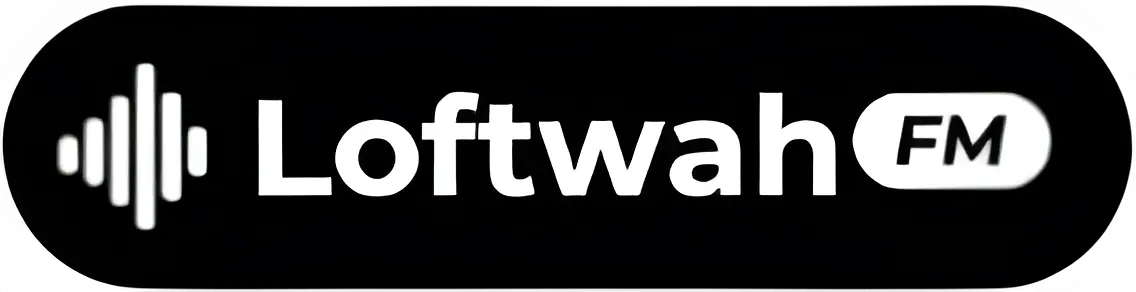LoftwahFM black transparent wordmark