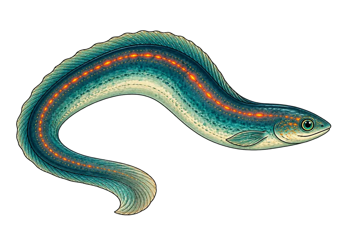 Ember eel · specimen art