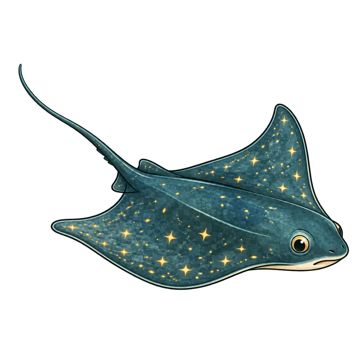 Lantern ray · specimen art