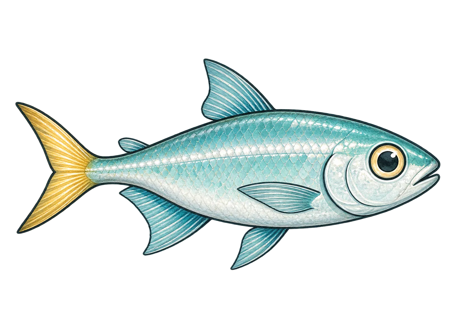 Glimmerfin · specimen art