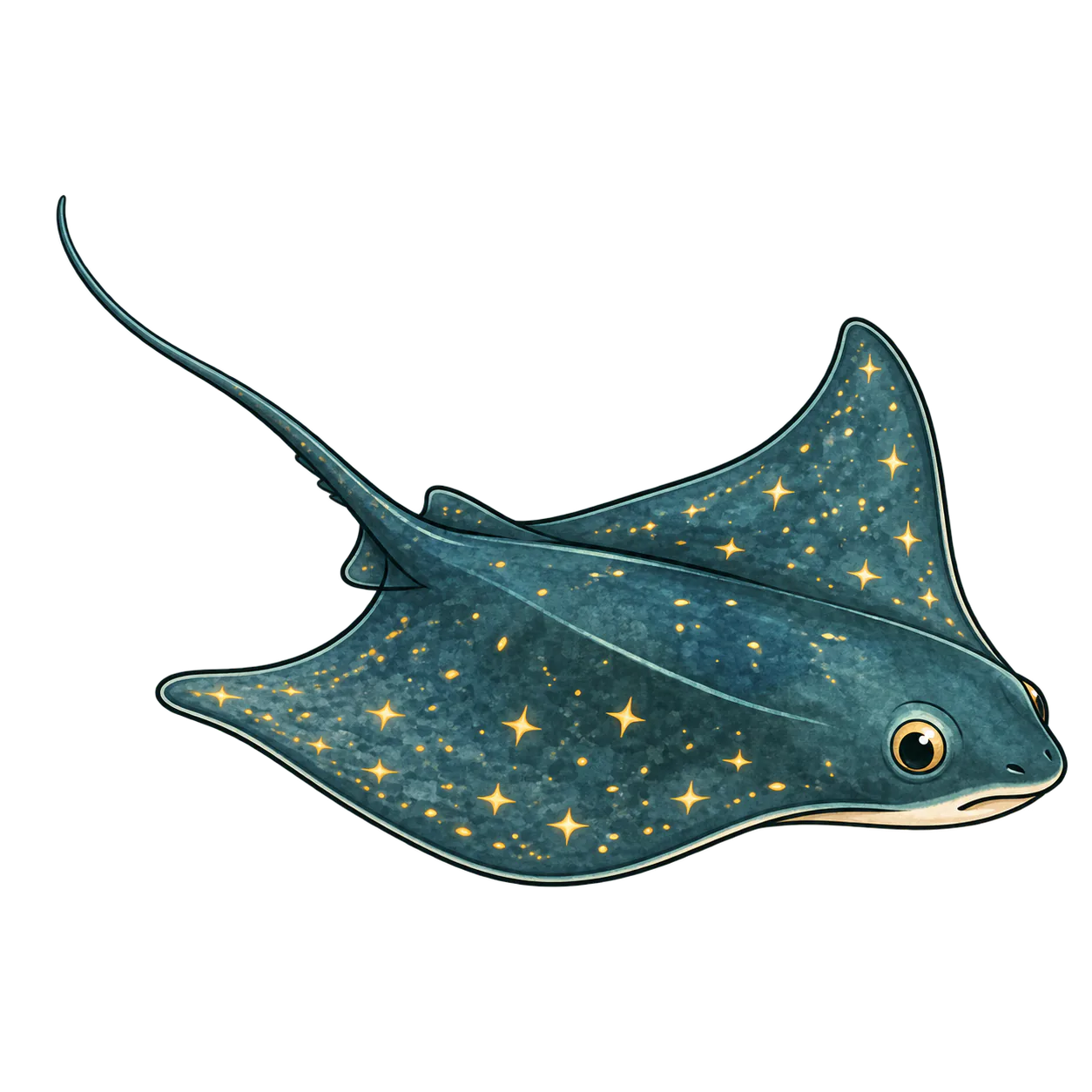 Lantern ray · specimen art