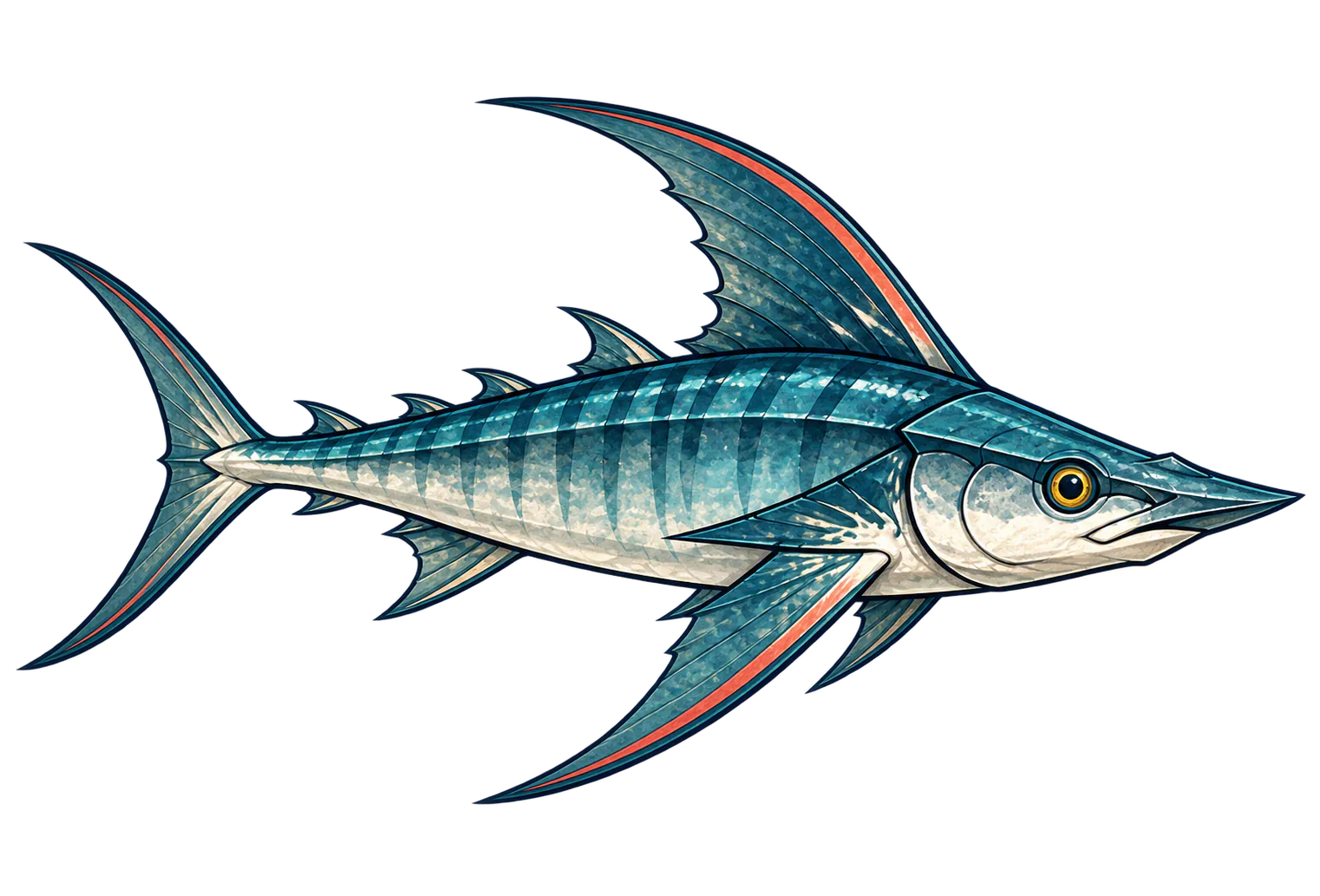 Razorfin · specimen art