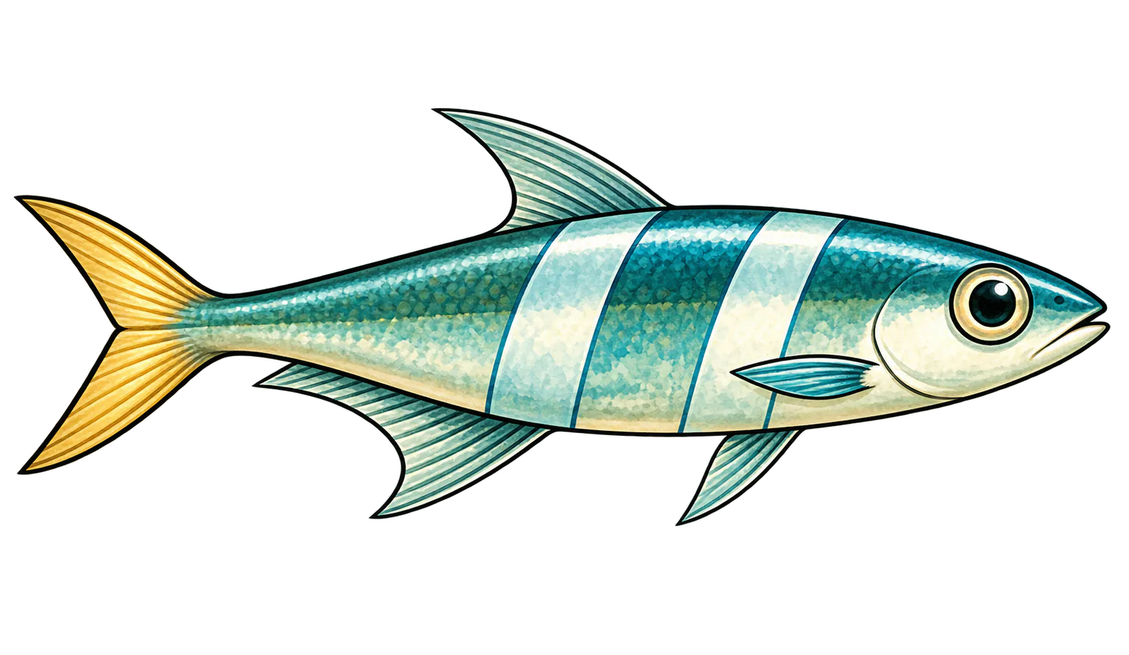 Ribbon dart · specimen art